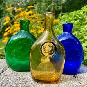 Lot of 3 small glass bottles